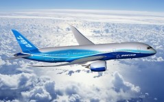 Blue Boeing-787 / 1280x960
