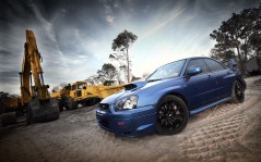 Blue Subaru / 1600x1200
