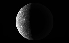 Черно-белый снимок Луны, черно-белые космоса / 1920x1200