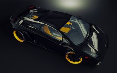 Черный Lamborghini / 1920x1200