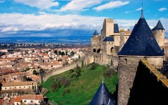 Comtal Castle,Carcassonne,France / 1600x1200