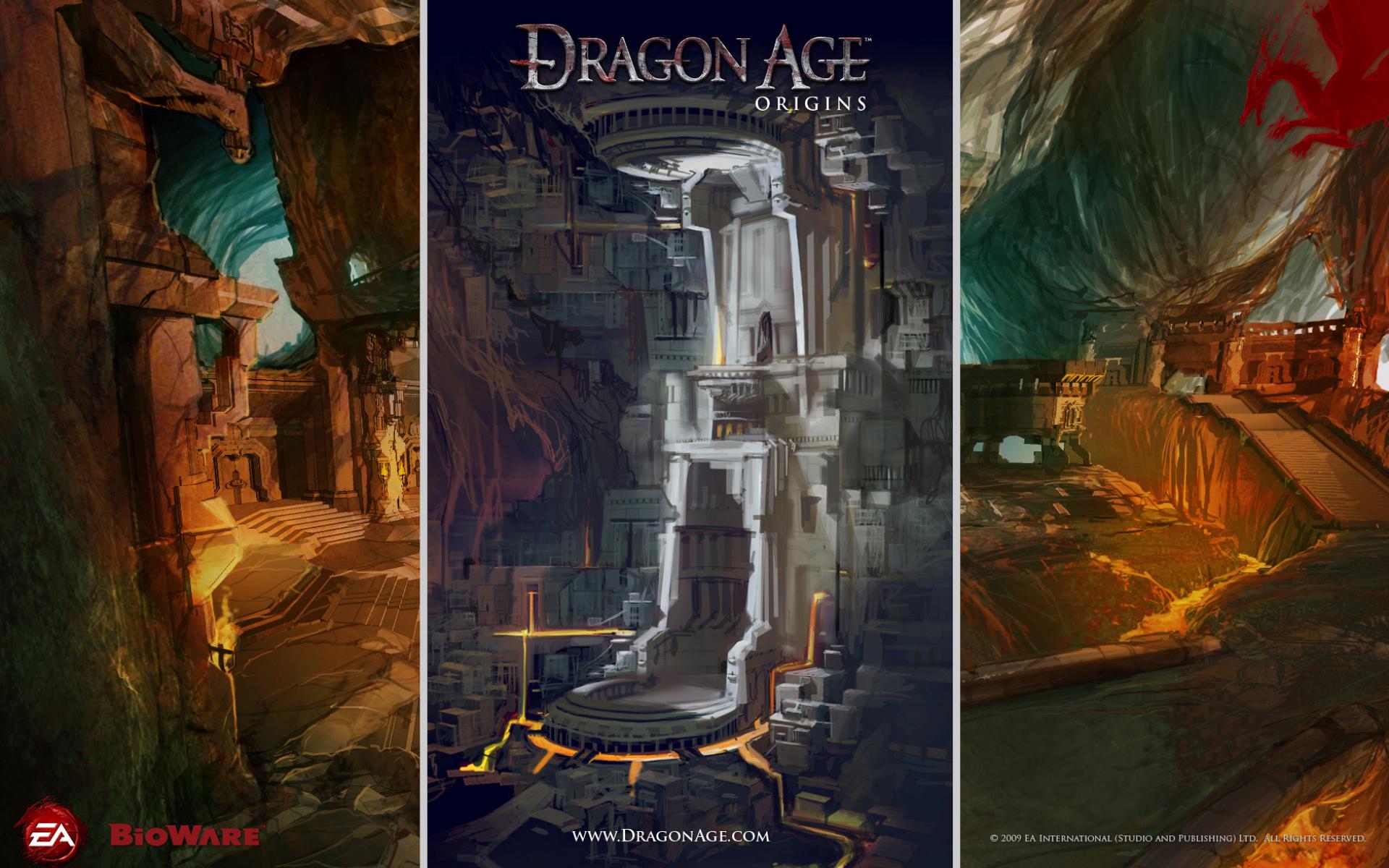 Обои Dragon Age Origins - мрачные игровые 1920x1200