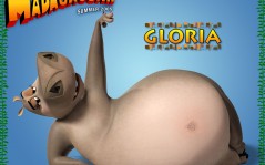 Глория - персонаж мультфильма Мадагаскар / 1280x1024