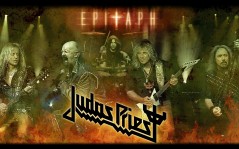 Judas Priest, с легендарной рок группой, коллаж / 1920x1200