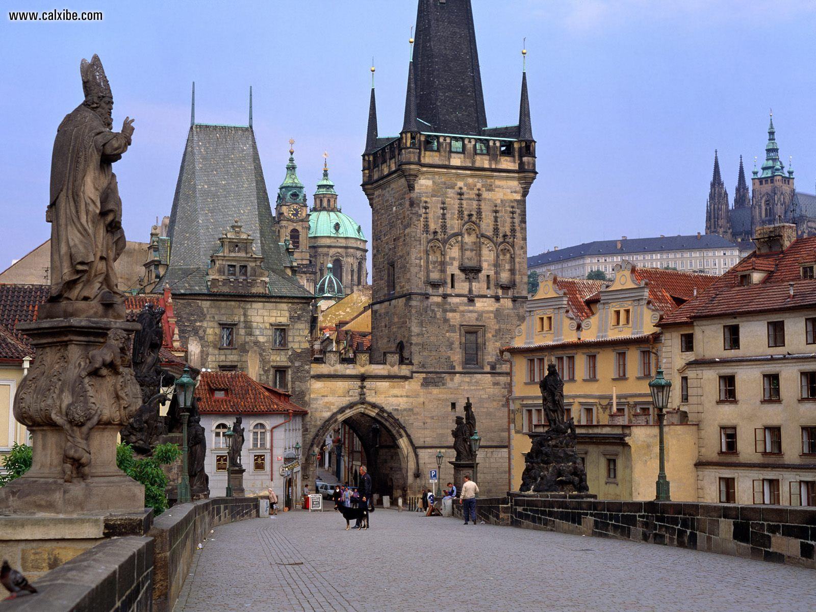 Обои Карлов Мост в Праге, Чехия 1600x1200