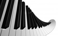 Клавиши рояля - музыкальные пикселей / 1680x1050