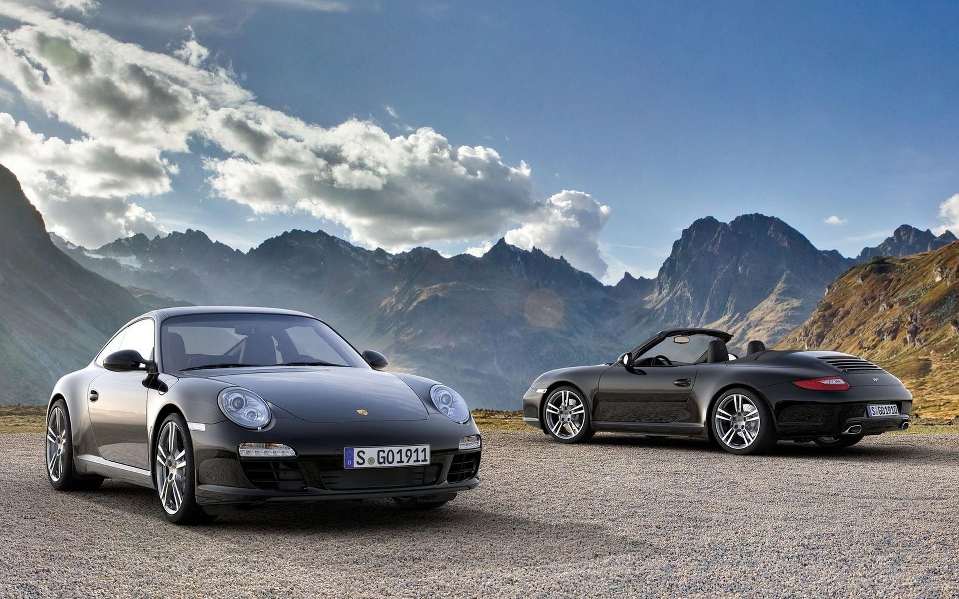 Обои Porsche-911 Black Edition 1920x1200