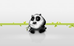 Прикольный мультяшный панда / 1280x1024