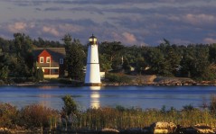 Rock Island Lighthouse, St. Lawrence River, New York / 1600x1200