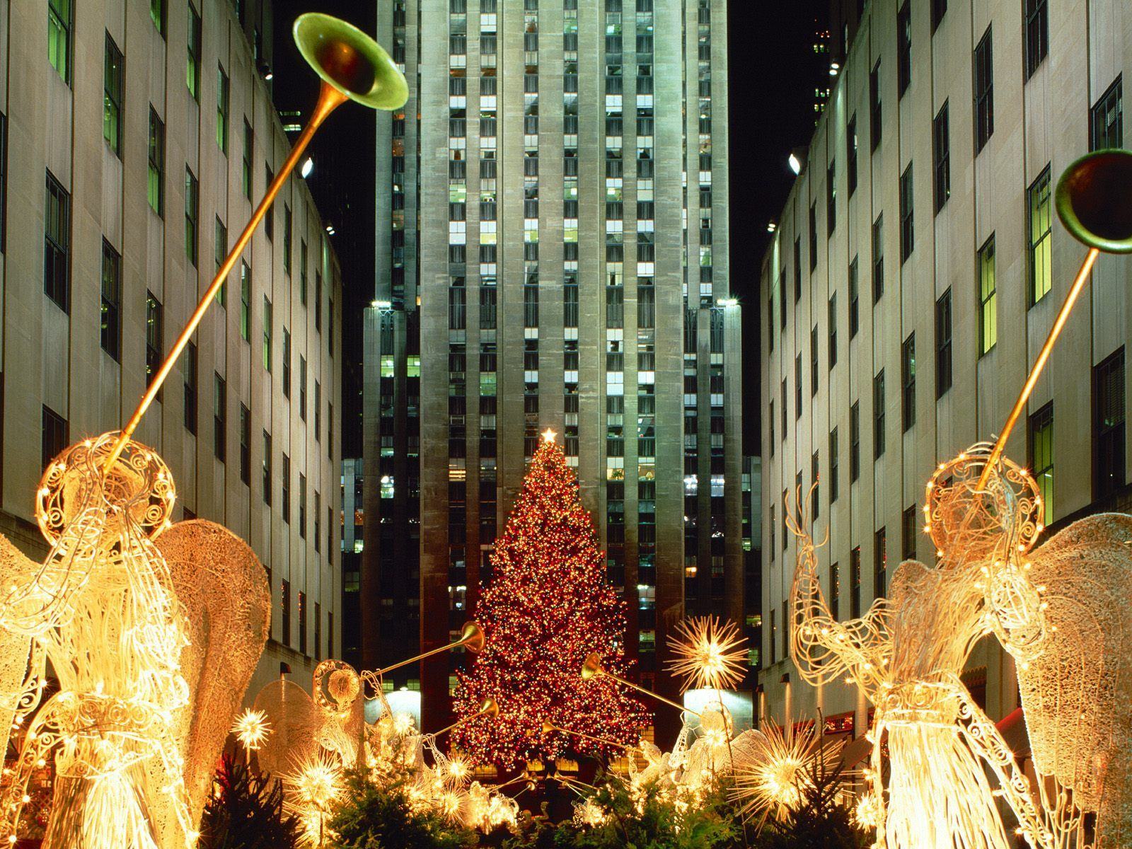 Обои Рождество в Нью-Йорке 1600x1200