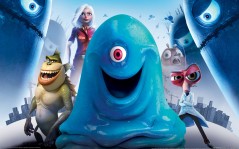  3D   Monsters vs Aliens / 1920x1200