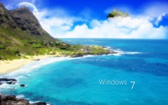 Шикарные Windows 7 - райский залив / 1680x1050