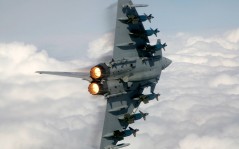 Скачать с самолетами - боевой разворот бомбардировщика / 1600x1200