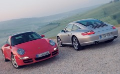Two Porsche 911 / 1600x1200