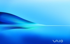 VAIO на голубом фоне / 1600x1200