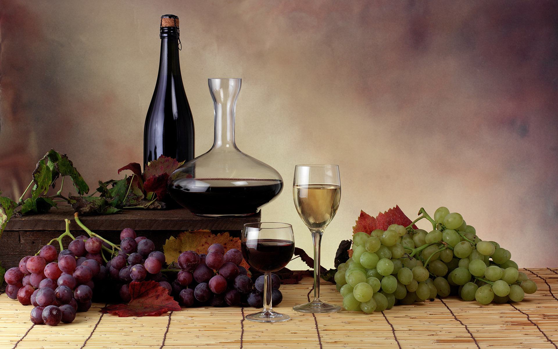 Обои Вино и виноград 1920x1200