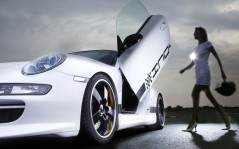 White Porsche Inoy / 1600x1200