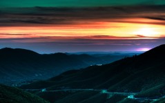 Закат в горах, очень красивые / 1440x900